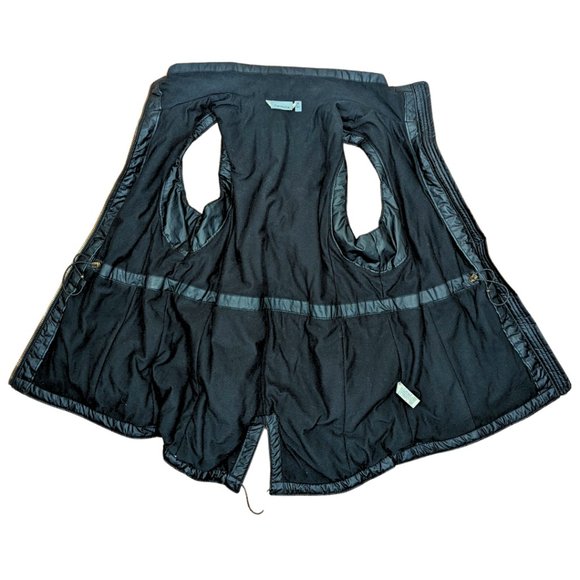 Athleta Medium 'Alpine Air' Black Vest Fleece Lined Full Zip Adjustable Waist - Picture 10 of 15
